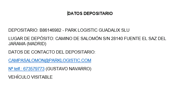 DEPOSITARIO