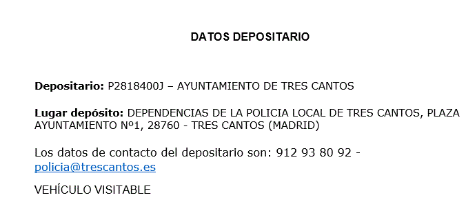 DEPOSITARIO