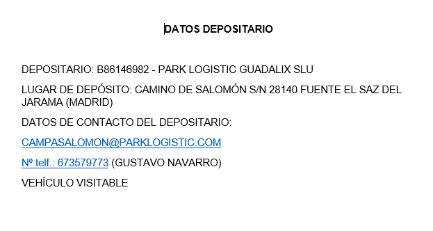 DEPOSITARIO