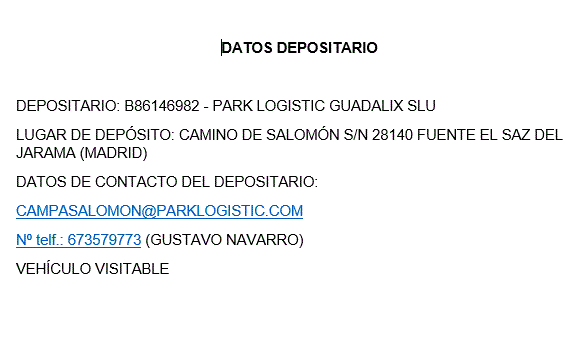 DEPOSITARIO