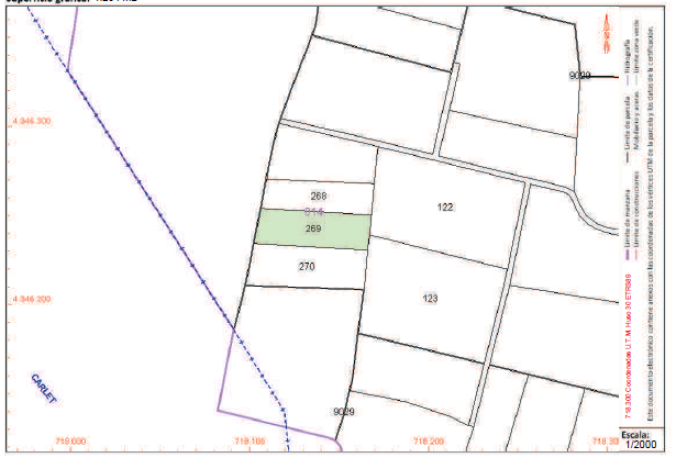 PARCELA CATASTRAL 269 POLIGONO 14