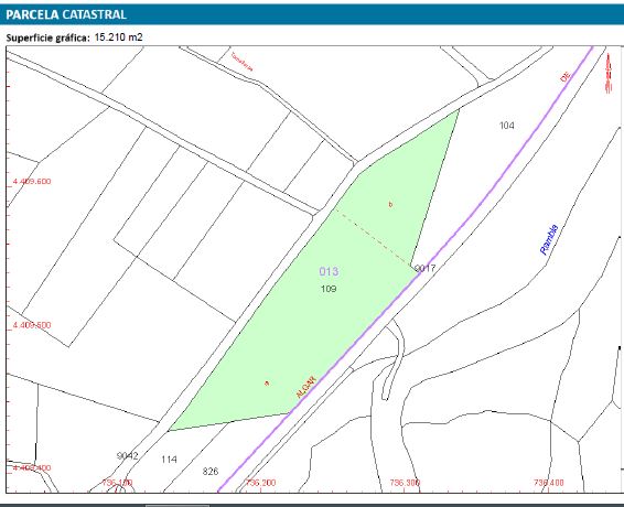 PLANO PARCELA CATASTRAL 109 POLIGONO 13