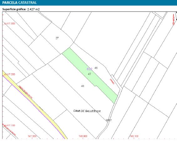CATASTRO POLIGONO 22 PARCELA 47