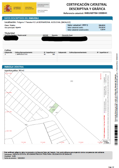 CERTIFICACION DESCRIPTIVA Y GRAFICA CATASTRAL