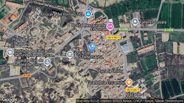 Ubicación de la subastas Subasta de finca rústica en Alcolea de Cinca