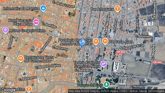 Ubicación de la subastas Subasta de garaje en VALDEPEÑAS