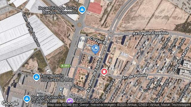 Ubicación de la subastas Subasta de garaje en ROQUETAS DE MAR