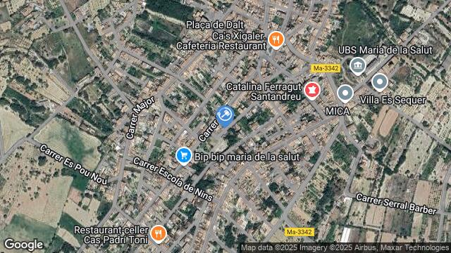 Ubicación de la subastas Subasta de solar en MARIA DE LA SALUT