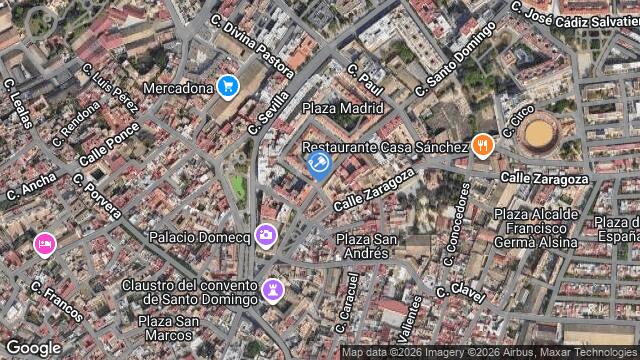 Ubicación de la subastas Subasta de zz jardines de santo domingo ( jerez de la frontera) en JEREZ DE LA FRONTERA