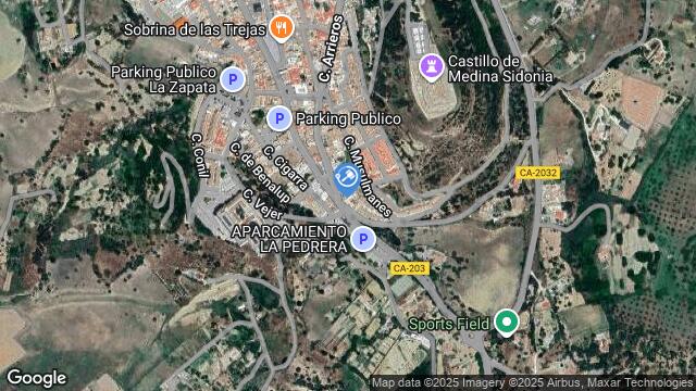 Ubicación de la subastas Subasta de cl castillo en Cádiz