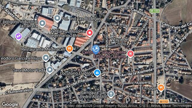 Ubicación de la subastas Subasta de cl ciguiÑuela ( fuente el saz de jarama) en FUENTE EL SAZ DE JARAMA