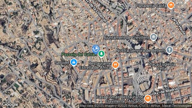 Ubicación de la subastas Subasta de garaje en CREVILLENTE