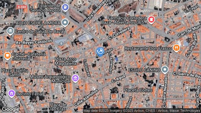 Ubicación de la subastas Subasta de vivienda en BAZA