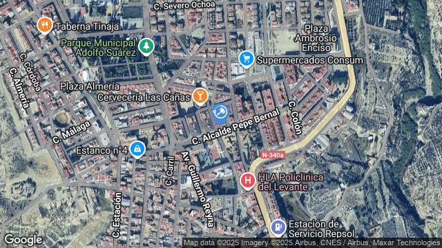 Ubicación de la subastas Subasta de garaje en HUERCAL-OVERA