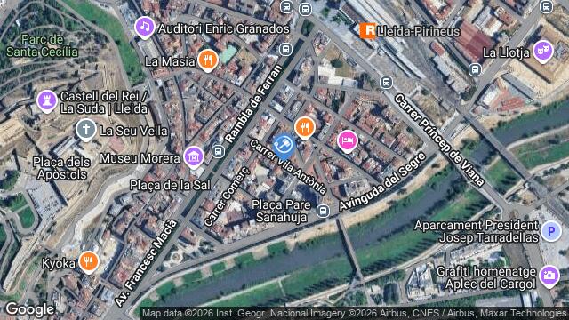 Ubicación de la subastas Subasta de garaje en LLEIDA