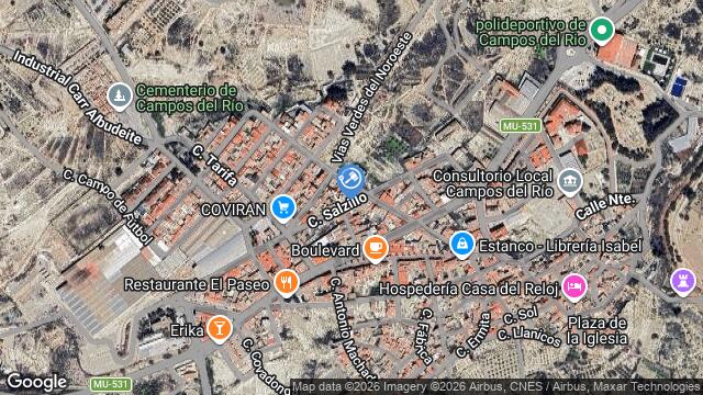 Ubicación de la subastas Subasta de cabezo del higueral  ( campos del rio - murcia) en MURCIA