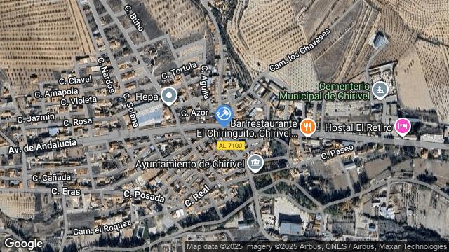 Ubicación de la subastas Subasta de finca rústica en CHIRIVEL