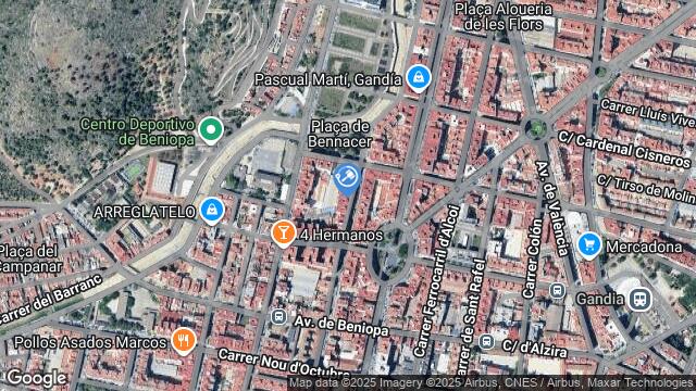 Ubicación de la subastas Subasta de vivienda en GANDIA