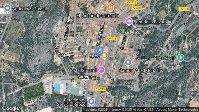 Ubicación de la subastas Subasta de local comercial en LA NUCIA