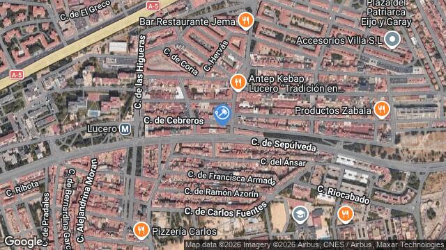 Ubicación de la subastas Subasta de cl cebreros ( madrid) en MADRID