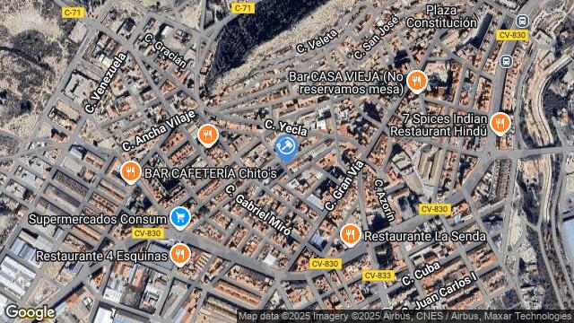 Ubicación de la subastas Subasta de finca rústica en SAX