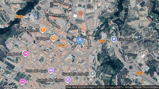 Ubicación de la subastas Subasta de finca 7648  ( chelva - valencia) en VALENCIA