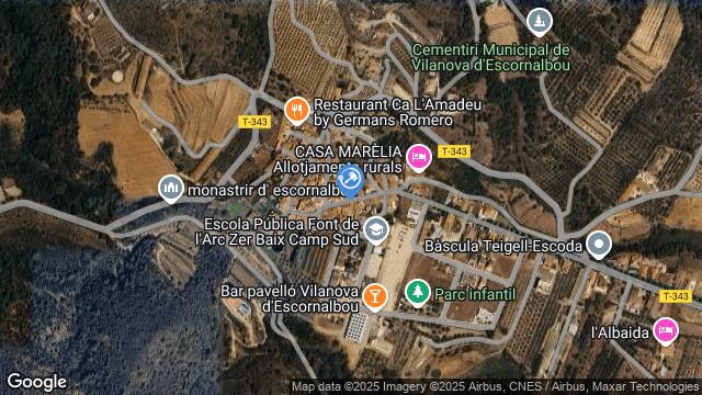 Ubicación de la subastas Subasta de solar en VILANOVA D'ESCORNALBOU