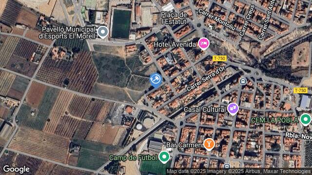 Ubicación de la subastas Subasta de garaje en LA POBLA DE MAFUMET