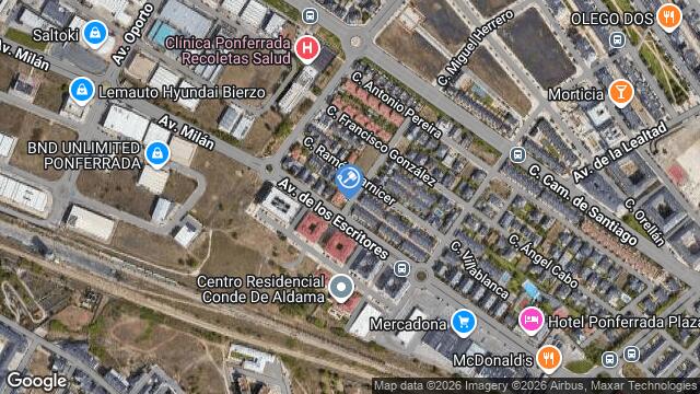 Ubicación de la subastas Subasta de vivienda en PONFERRADA