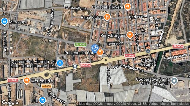 Ubicación de la subastas Subasta de garaje en SANTA MARÍA DEL ÁGUILA, EL EJIDO