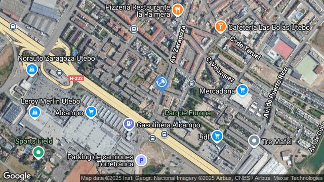 Ubicación de la subastas Subasta de vivienda en UTEBO