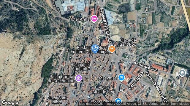 Ubicación de la subastas Subasta de local comercial en COCENTAINA