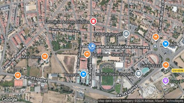 Ubicación de la subastas Subasta de local comercial en Palafrugell