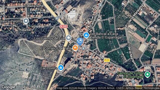 Ubicación de la subastas Subasta de cl partido de el esparragal en Murcia