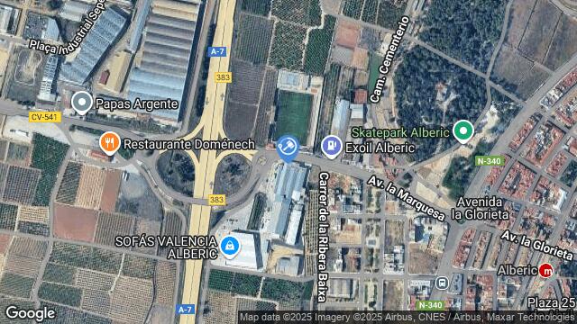 Ubicación de la subastas Subasta de finca rústica en ALZIRA