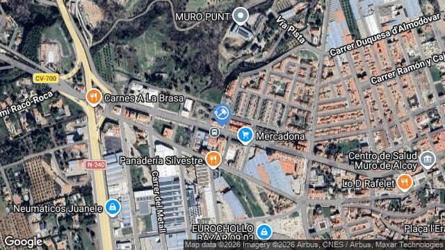 Ubicación de la subastas Subasta de vivienda en MURO DE ALCOY