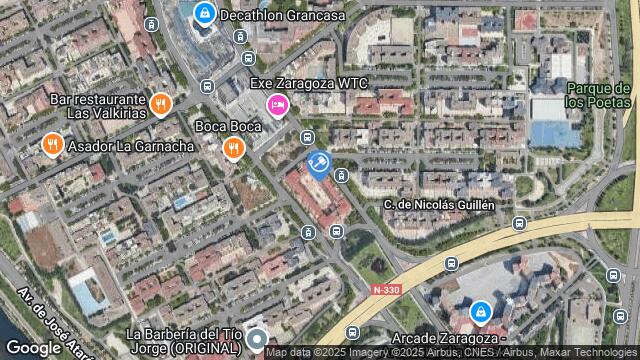 Ubicación de la subastas Subasta de garaje en ZARAGOZA