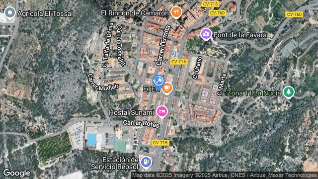 Ubicación de la subastas Subasta de local comercial en LA NUCIA