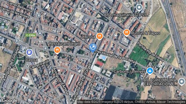 Ubicación de la subastas Subasta de cl pla d'urgell ( foradada) en FORADADA