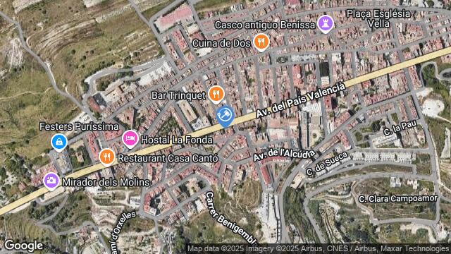 Ubicación de la subastas Subasta de garaje en BENISSA