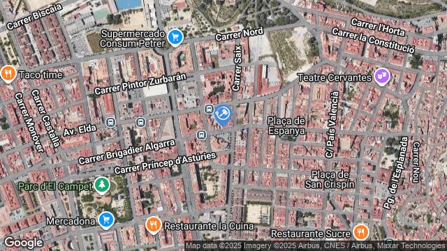 Ubicación de la subastas Subasta de solar en ELDA