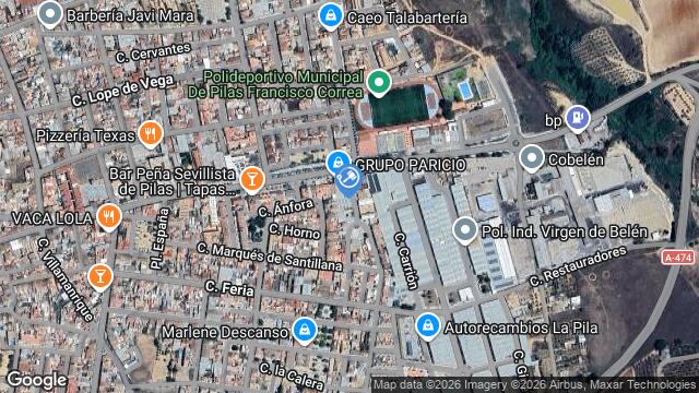 Ubicación de la subastas Subasta de nave industrial en SEVILLA