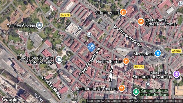 Ubicación de la subastas Subasta de cl prolong.marques  bolarque ( langreo) en LANGREO