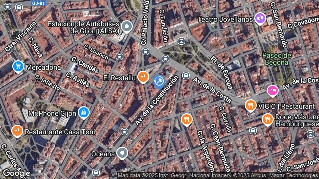 Ubicación de la subastas Subasta de vivienda en GIJON