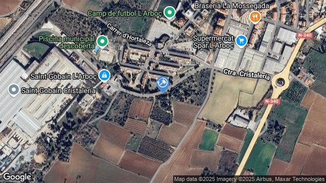Ubicación de la subastas Subasta de nave industrial en L¿Arboç
