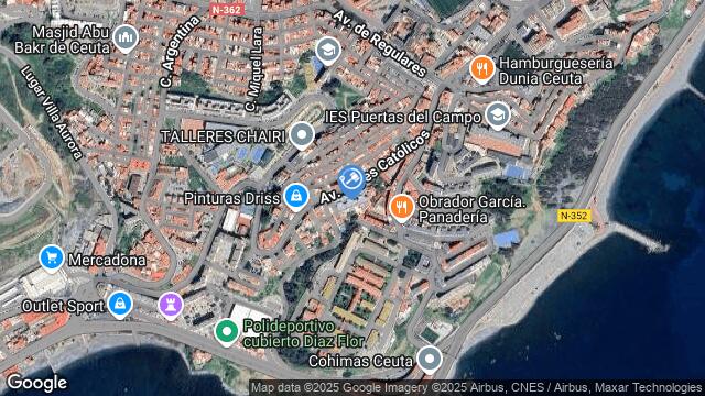 Ubicación de la subastas Subasta de garaje en CEUTA
