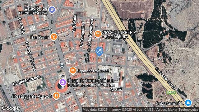 Ubicación de la subastas Subasta de garaje en VILLENA