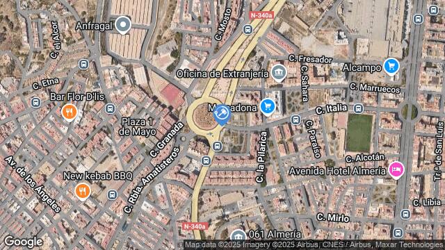 Ubicación de la subastas Subasta de zz villa carlos en Almería