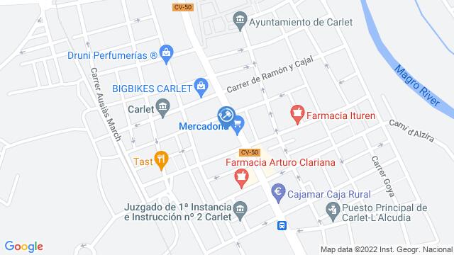 Ubicación de la subastas Subasta de garaje en CARLET