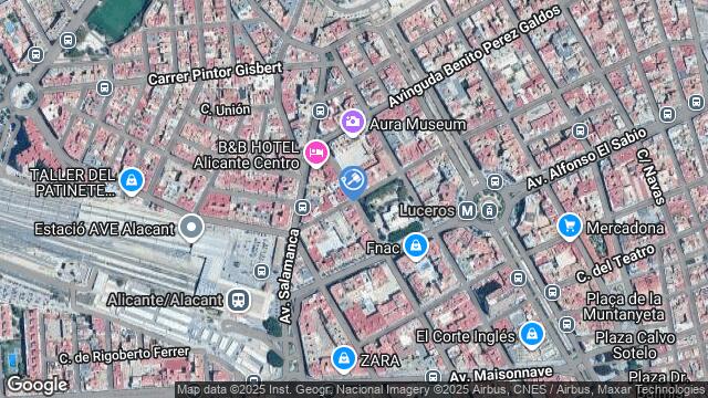 Ubicación de la subastas Subasta de garaje en EL CAMPELLO